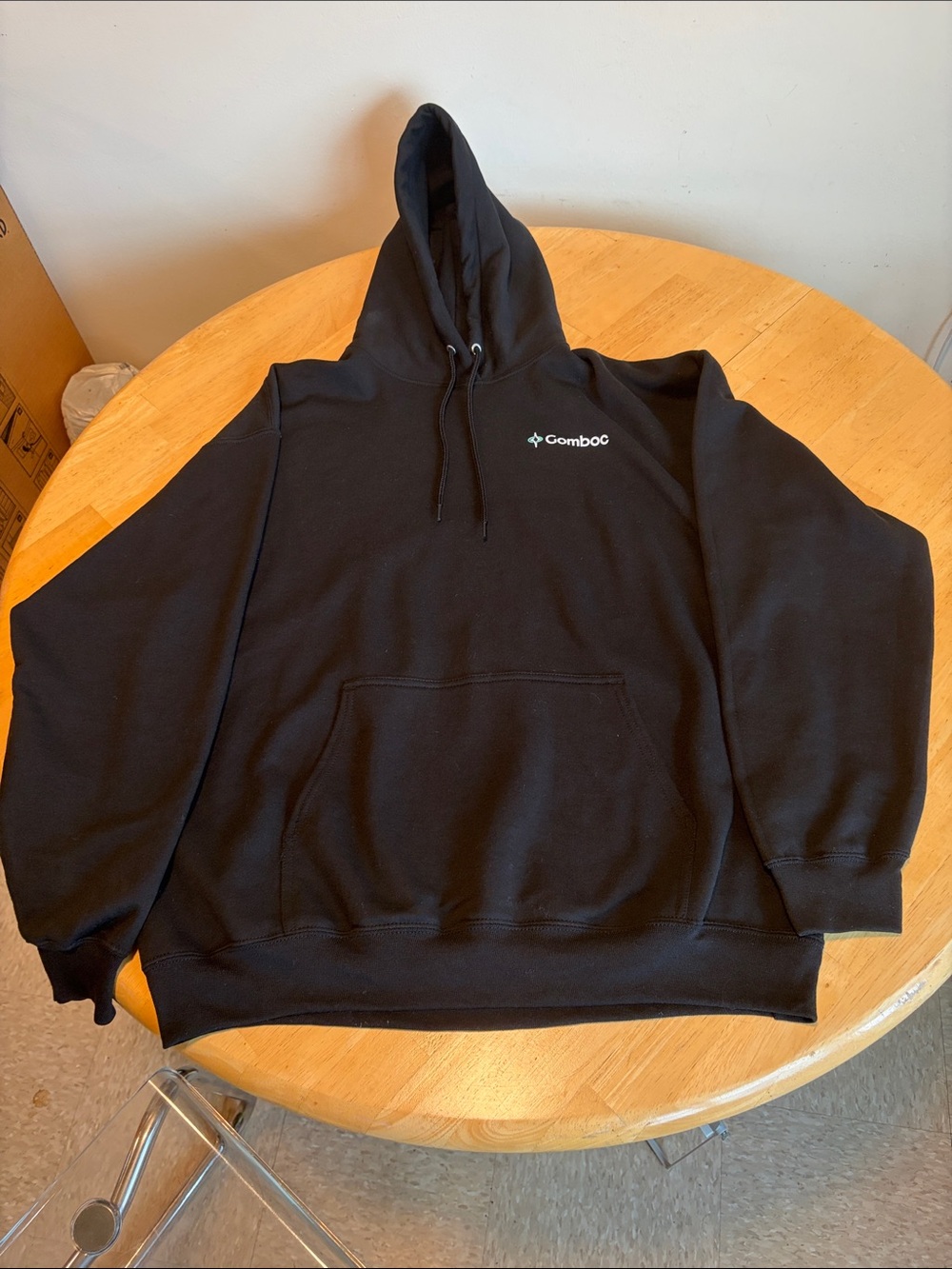 Gomboc Black Logo Hoodie Size XL